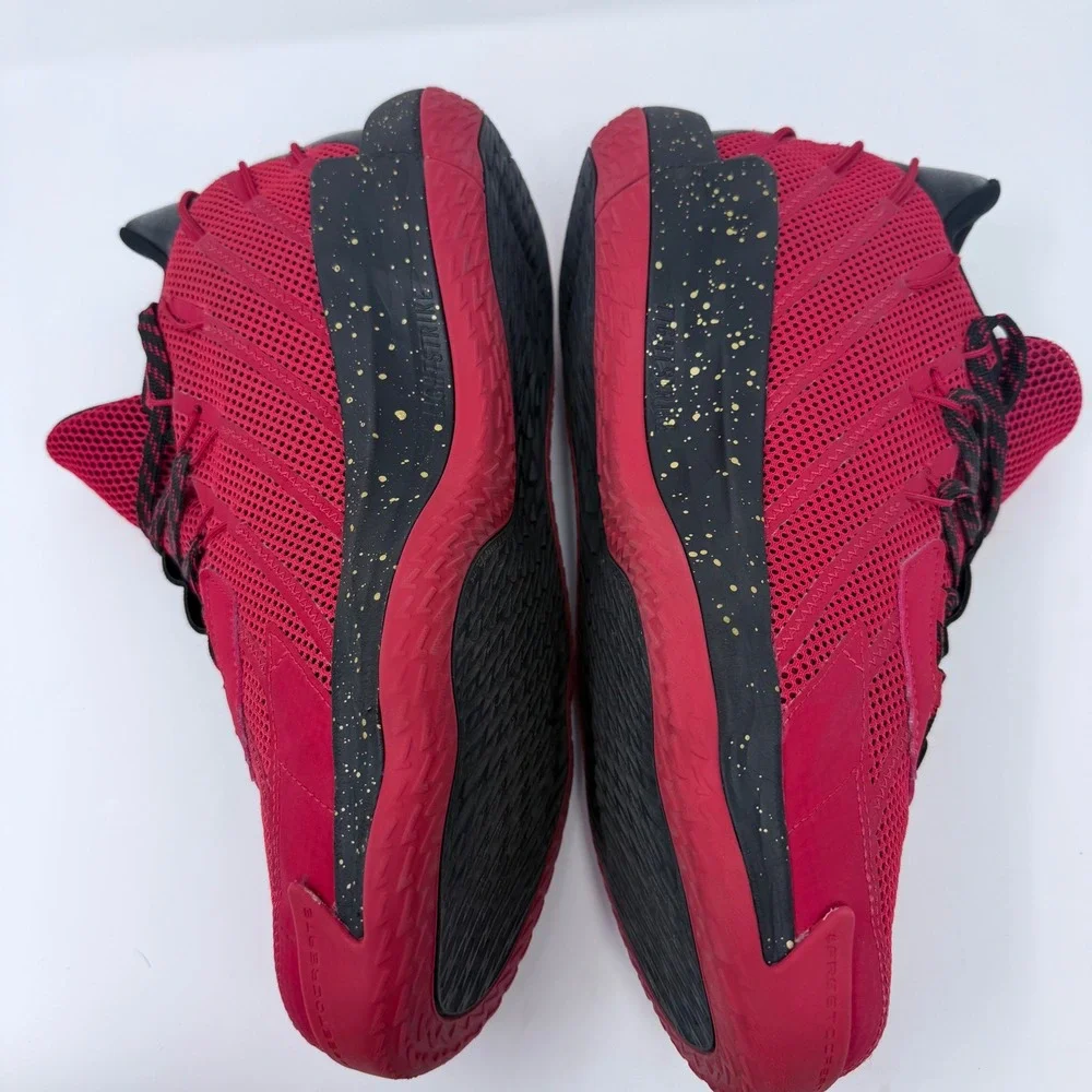 Adidas Dame 7 EXTPLY Shoes Basketball Red Gold Men Sz 12‎ Chinese NewYear